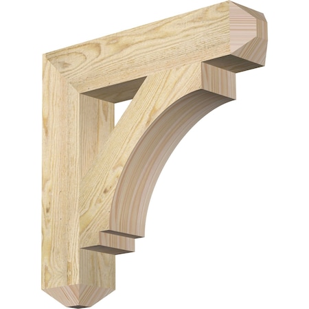 Ekena Millwork Imperial Craftsman Rough Sawn Bracket, Douglas Fir, 4"W x 20"D x 20"H BKT04X20X20IMP04RDF